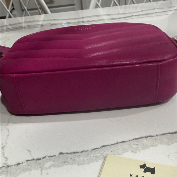 Radley London Gordon Road Quilted Leather Mini Zip Top Crossbody Pink - Picture 5 of 7